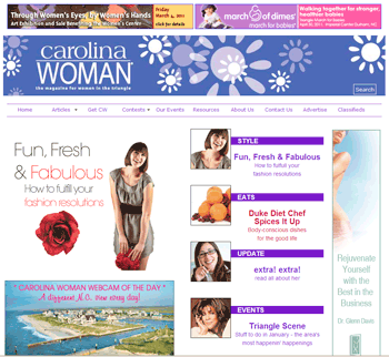 website screenshot